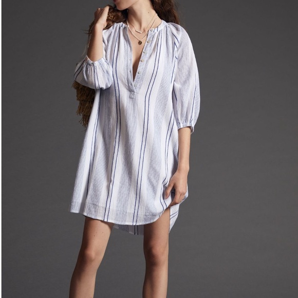 Size 2, New With Tags Ethereal Sundry Sundry Striped Henley Dress from Anthro - Picture 5 of 8